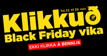 Klikkuð Black Friday vika frá 22. – 29. nóvember.